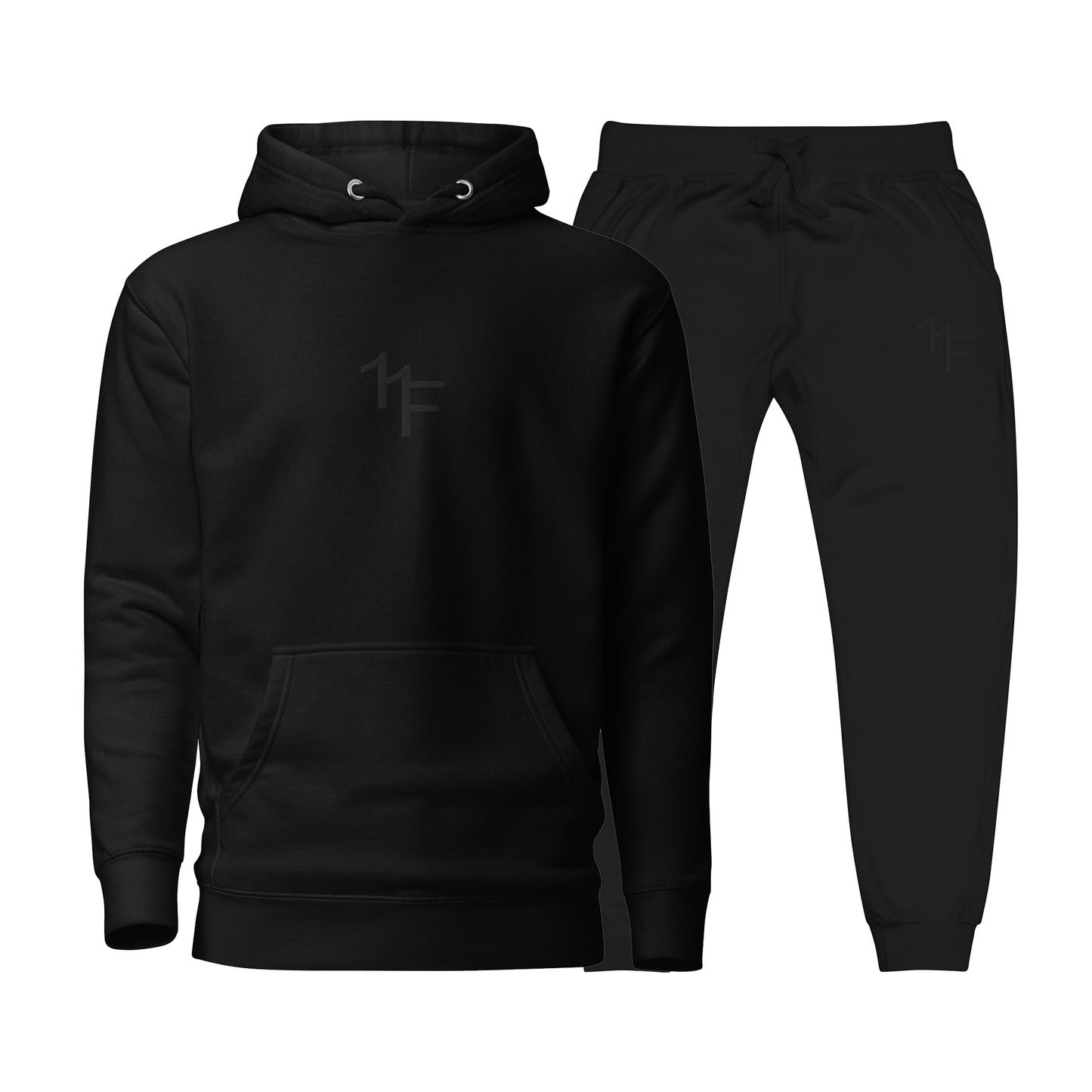 BLACK/BLACK - NF EMBROIDERED TRACKSUIT